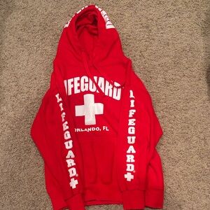 Red Lifeguard Hoodie